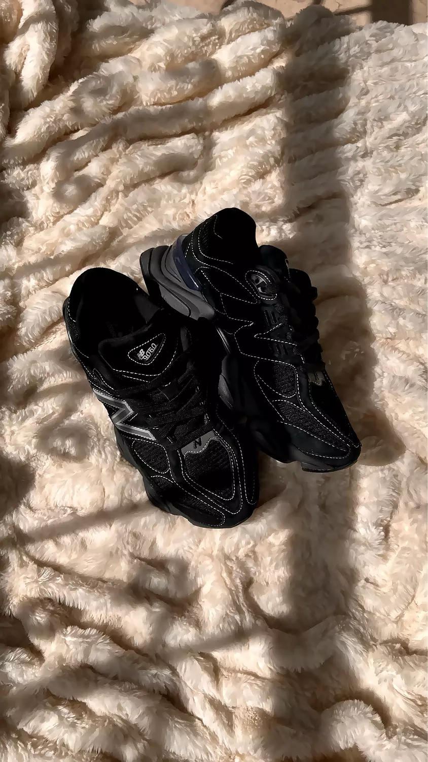 New Balance 9060 'Triple Black Suede' 7