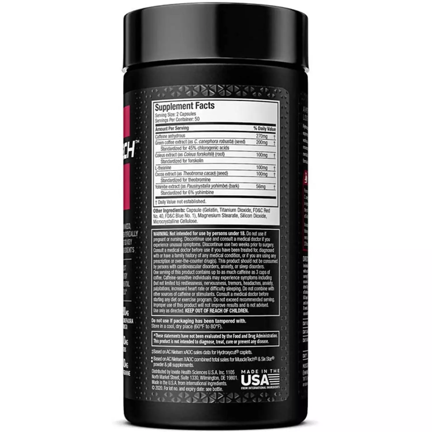 Muscletech Hydroxycut Hardcore Elite-50Serv.-100Caps.-2nd-img