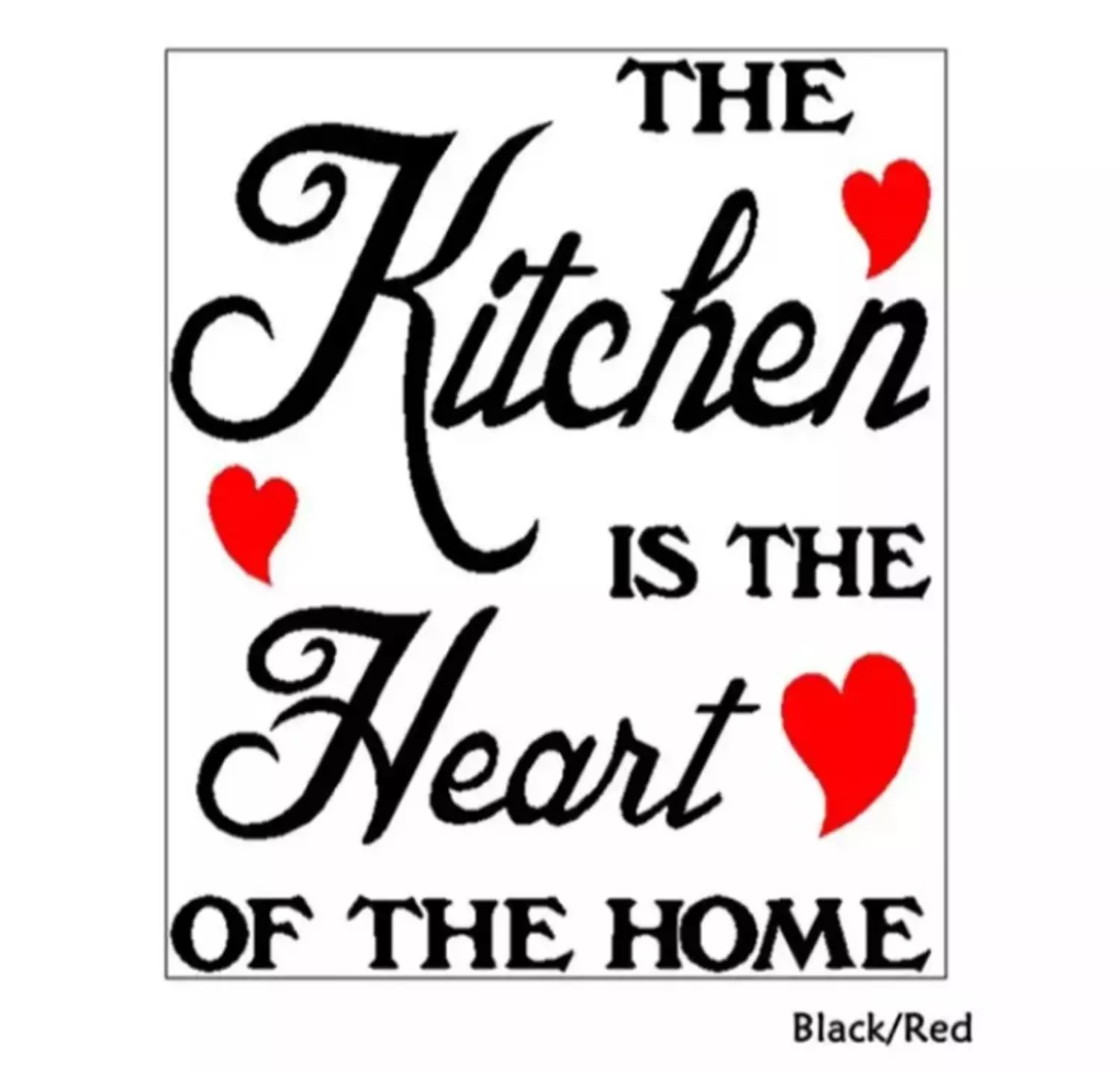 The kitchen is the heart of the home Wall Decal 3