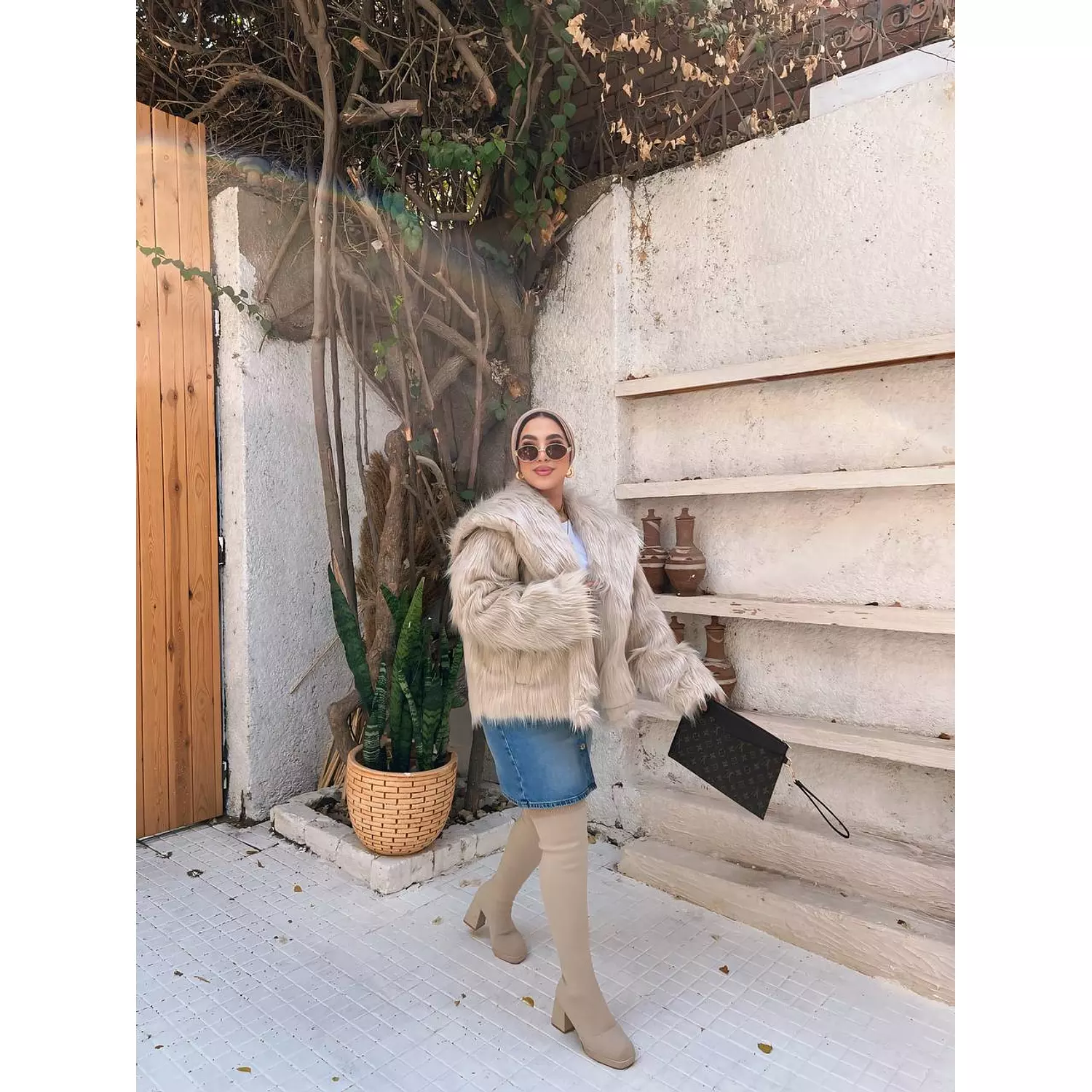 Zara fur jacket  6