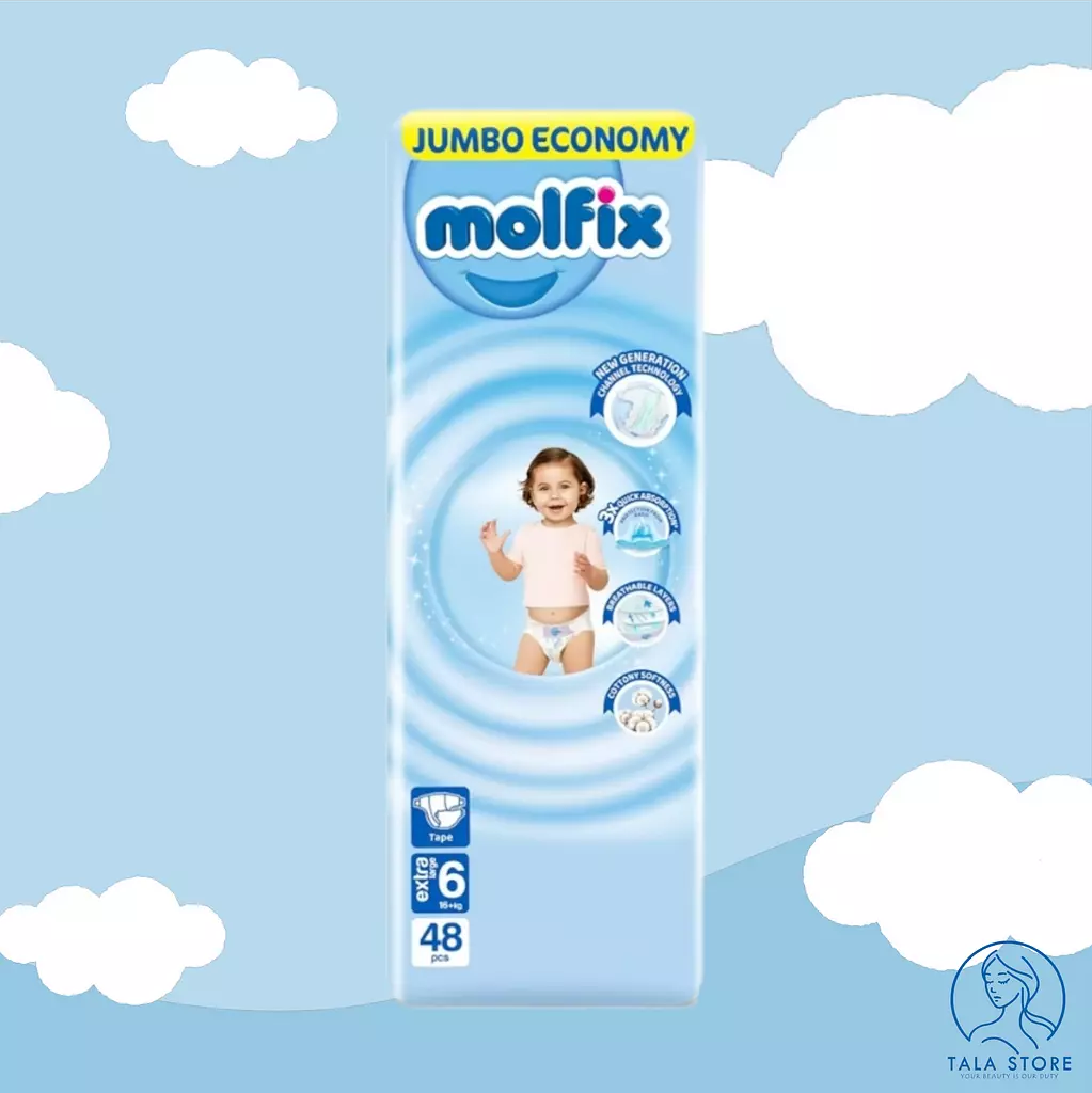 Molfix Jumbo Pack - Maxi Size 6 - 48 pcs 