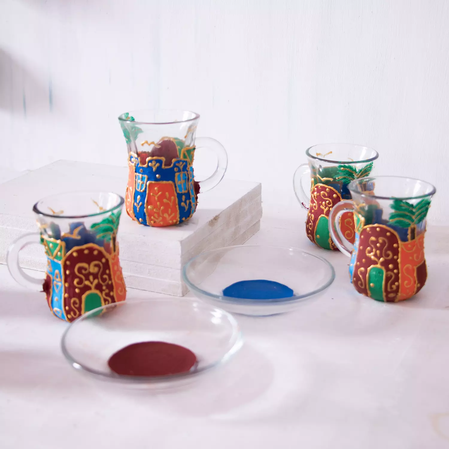 Nubian Houses Serenity Glass Set 3