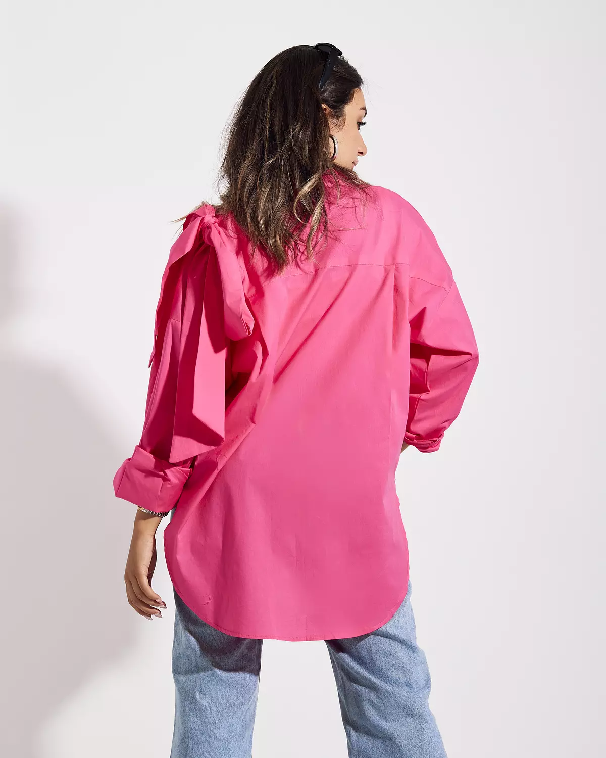 Hot Pink Bow Shirt hover image