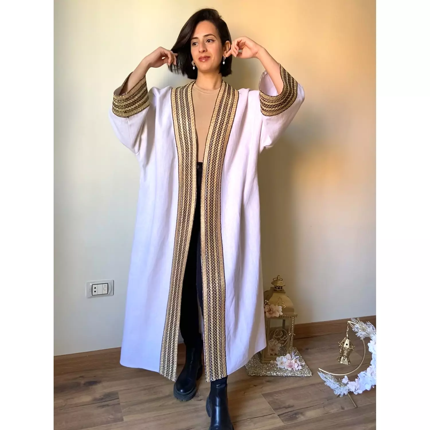 Off white Linen Kimono 4