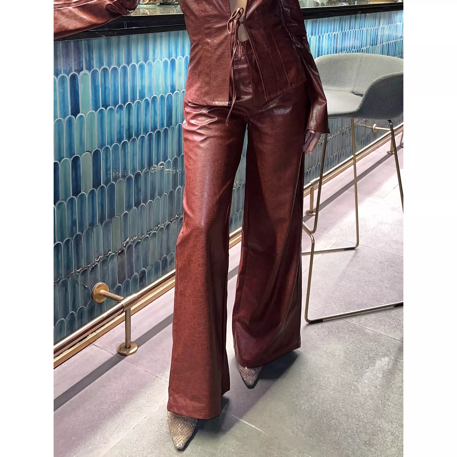 Burgundy Blur Pants  hover image