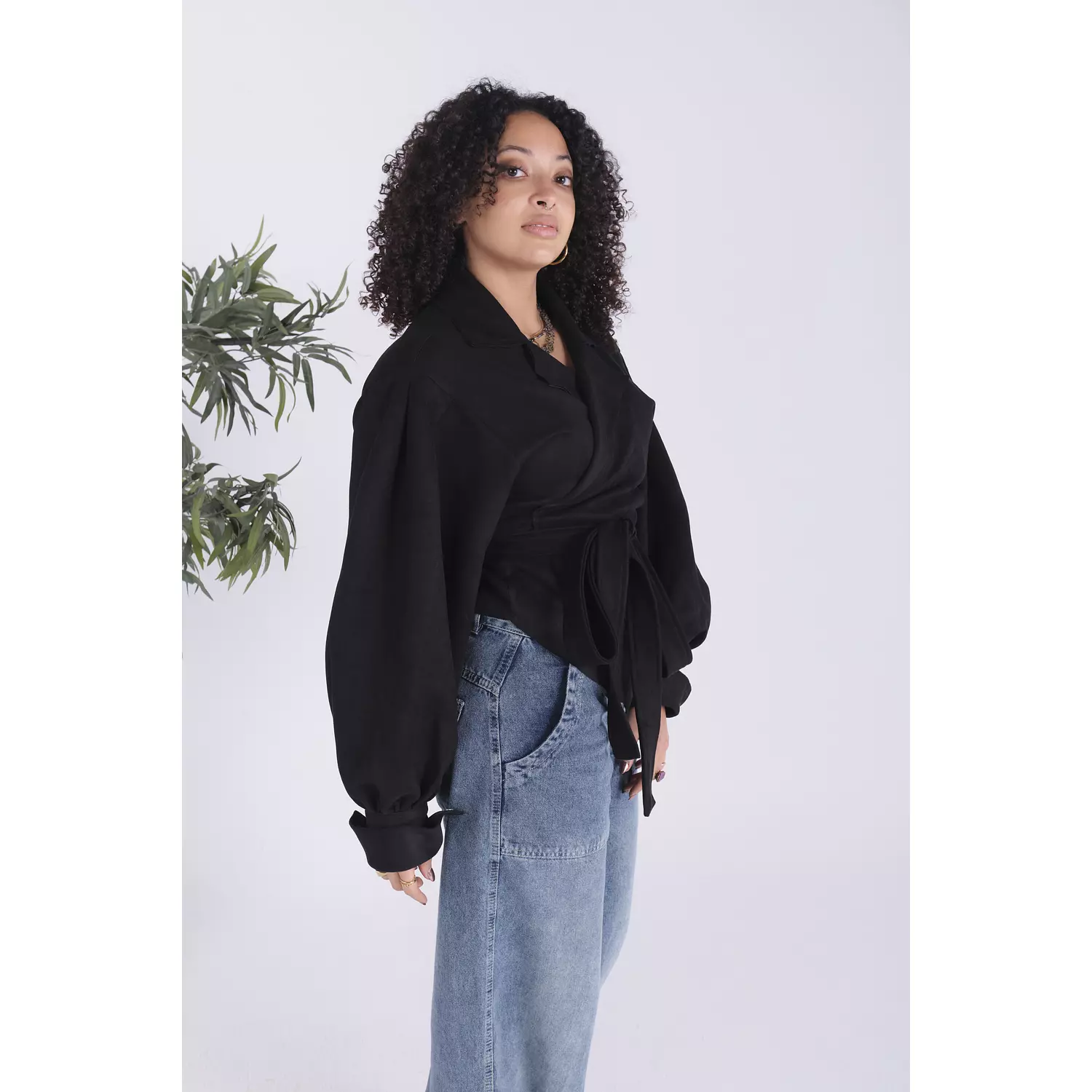 Croisé Blouse - black  hover image