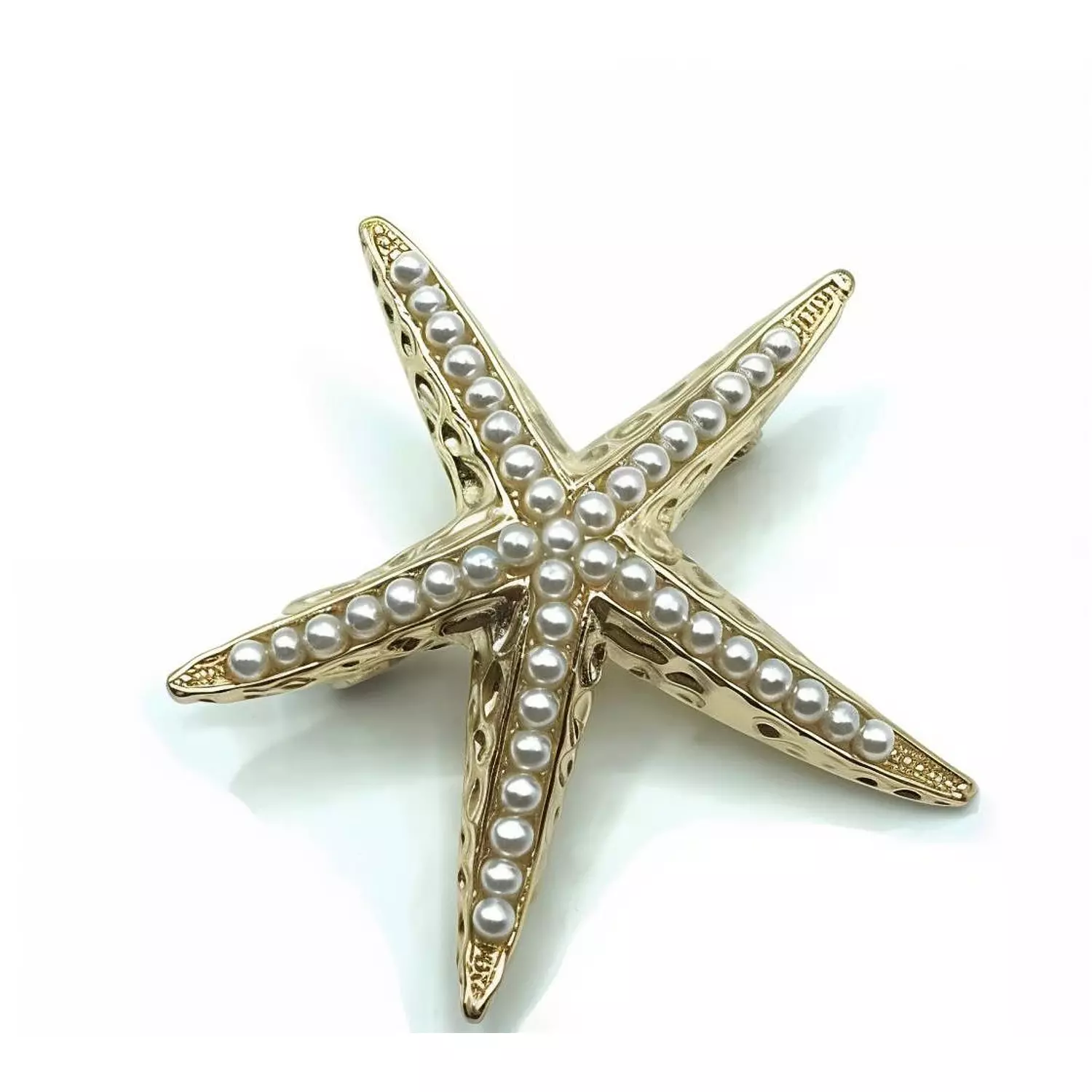 Pearls Starfish Brooch Pin  hover image