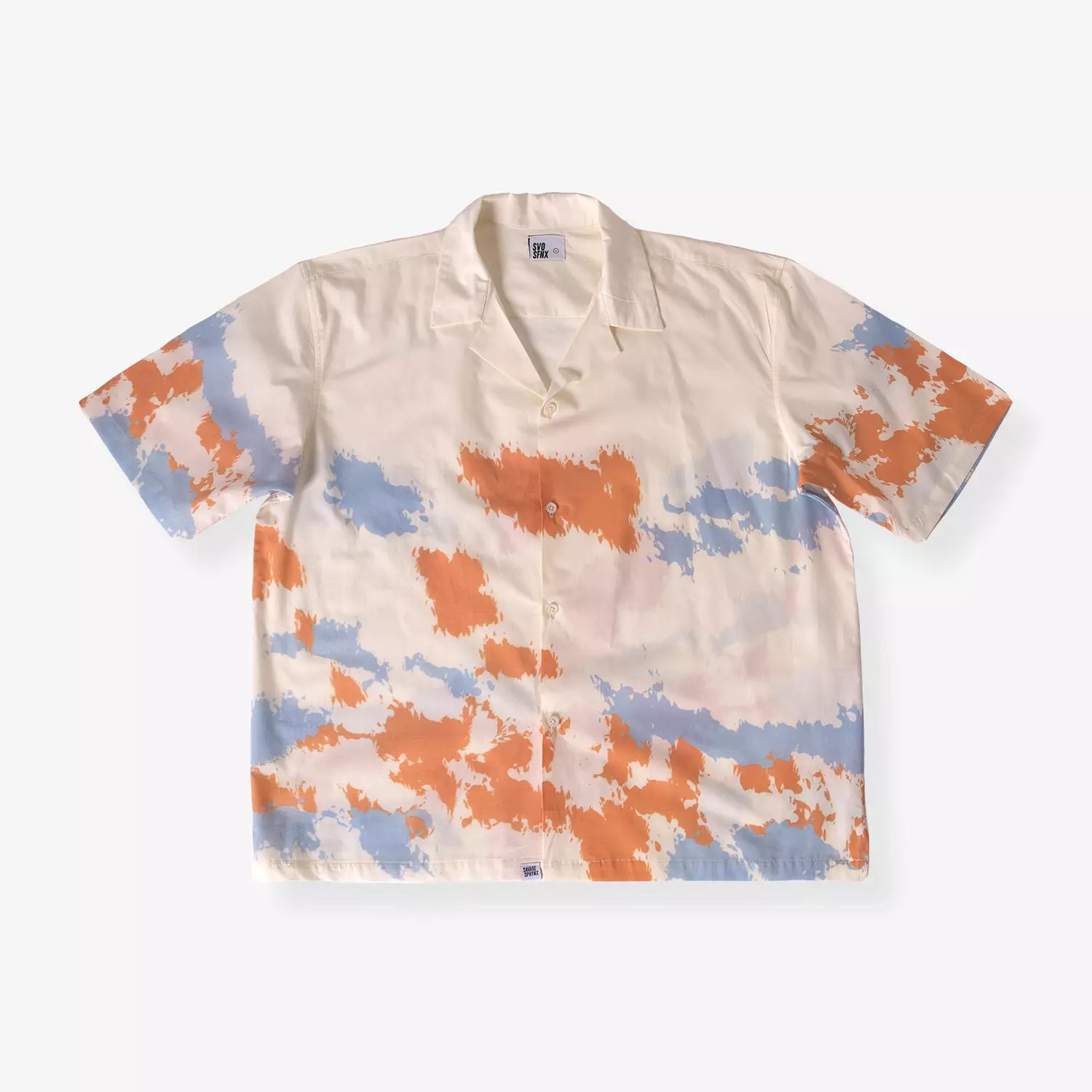 Pumpkin Orange Cloudy shirt-2nd-img