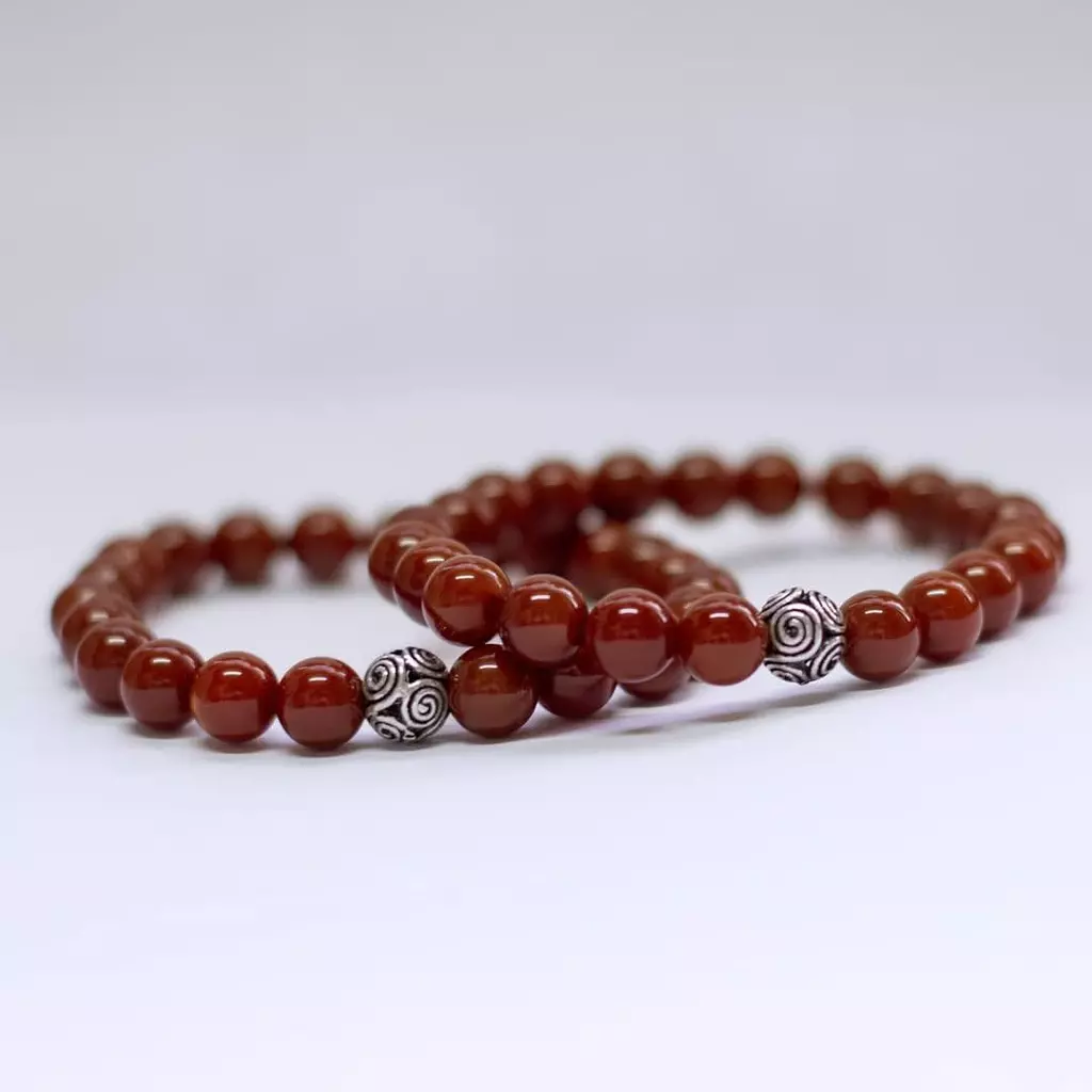 Carnelian Bracelet - 8mm (opaque)