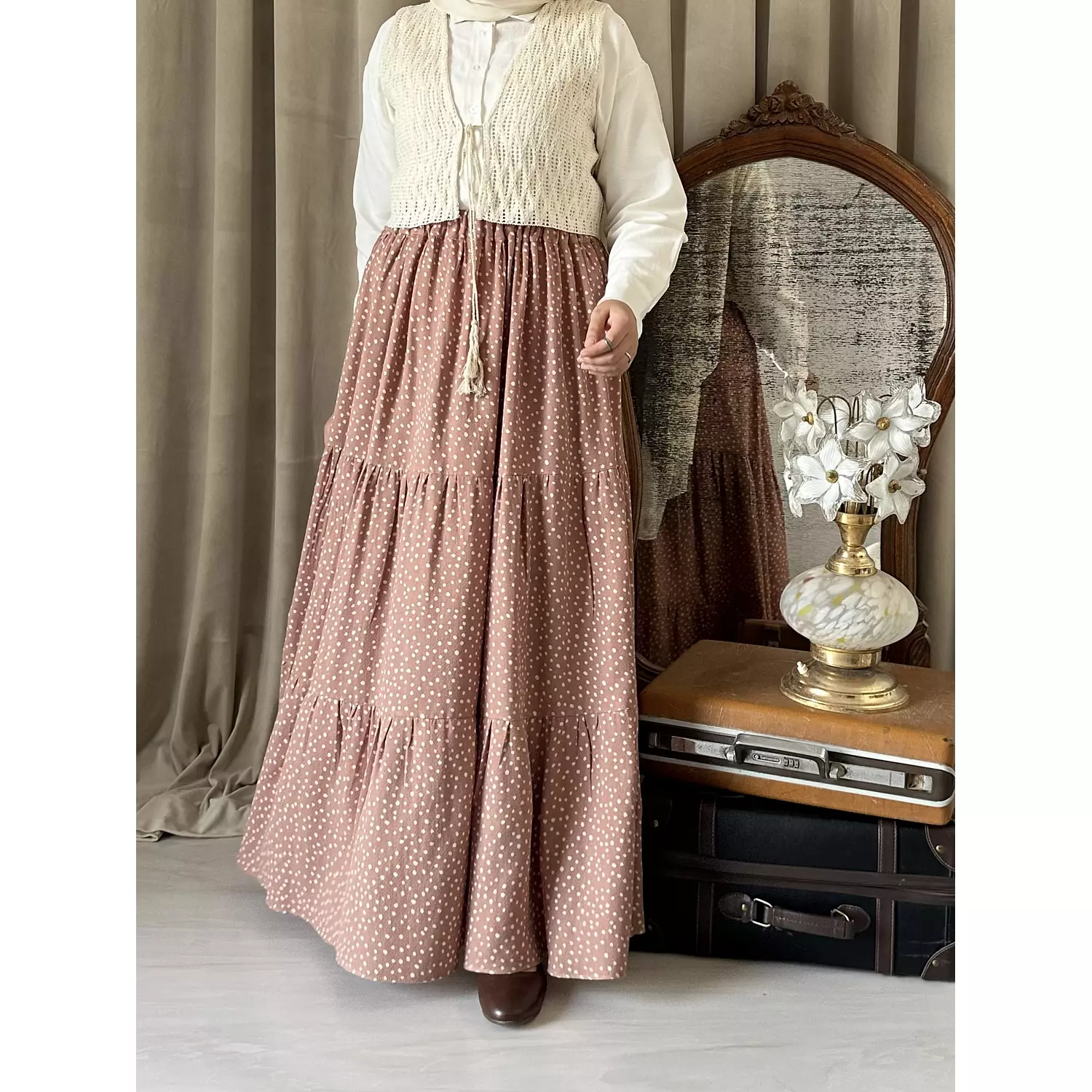 Levoil Kashmir skirt  3