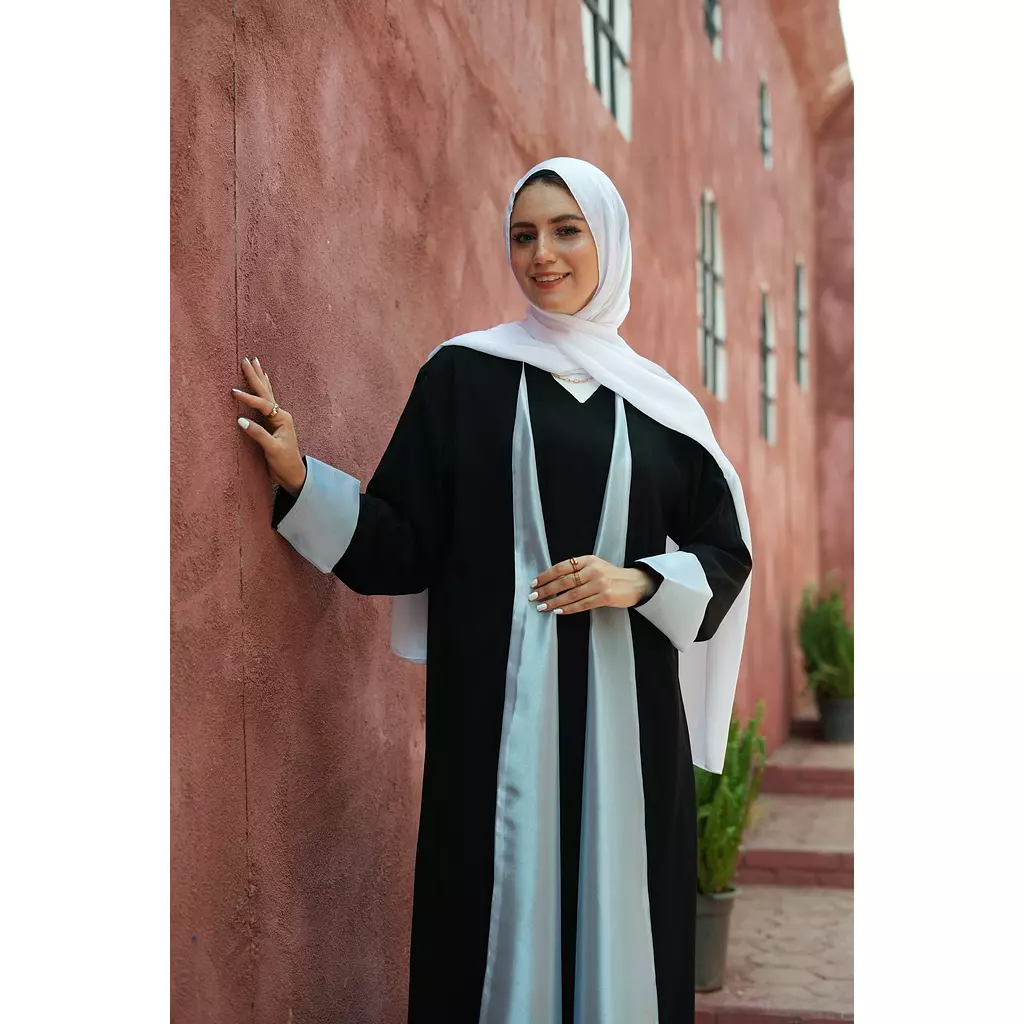 The Crepe X Organza Abaya 