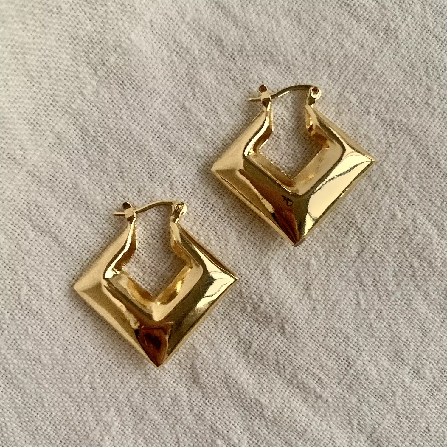 Rotated Square Earrings 1