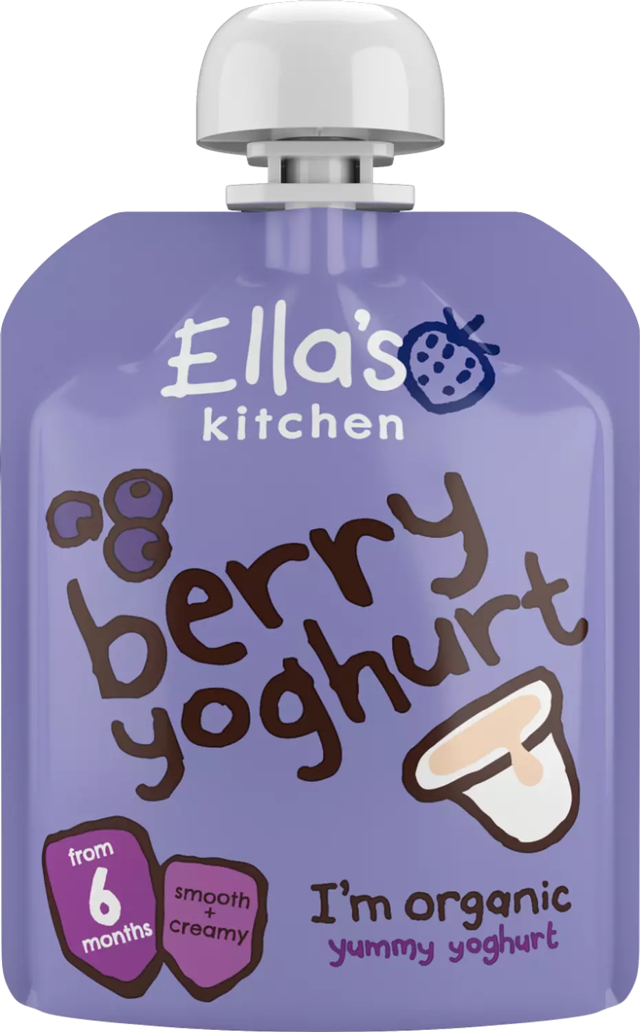 Ella's Kitchen - Blueberry Greek Yogurt - 90 grams 0