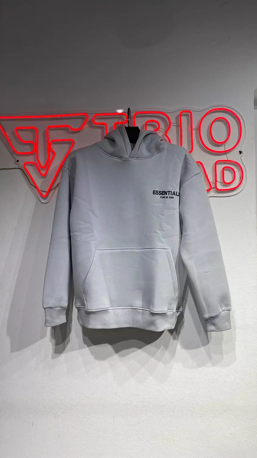 Essentials Grey Hoodie hover image