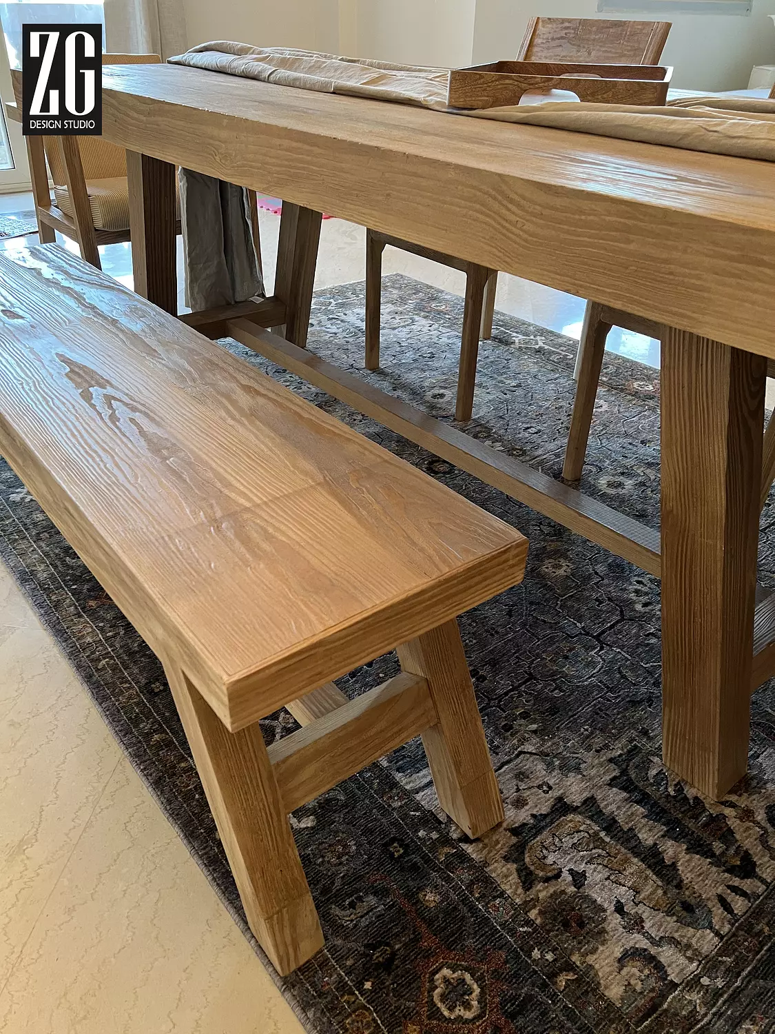 WOODEN DINING TABLE 2