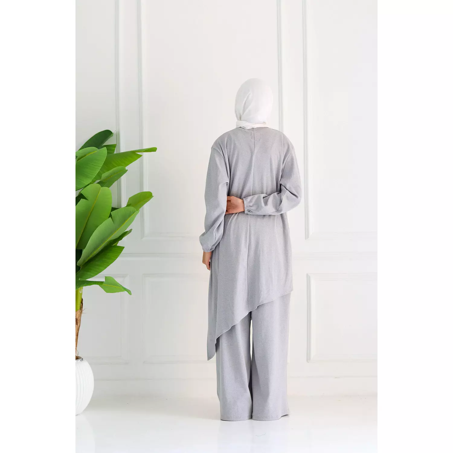 Light Grey Set Tunic & Pants 6