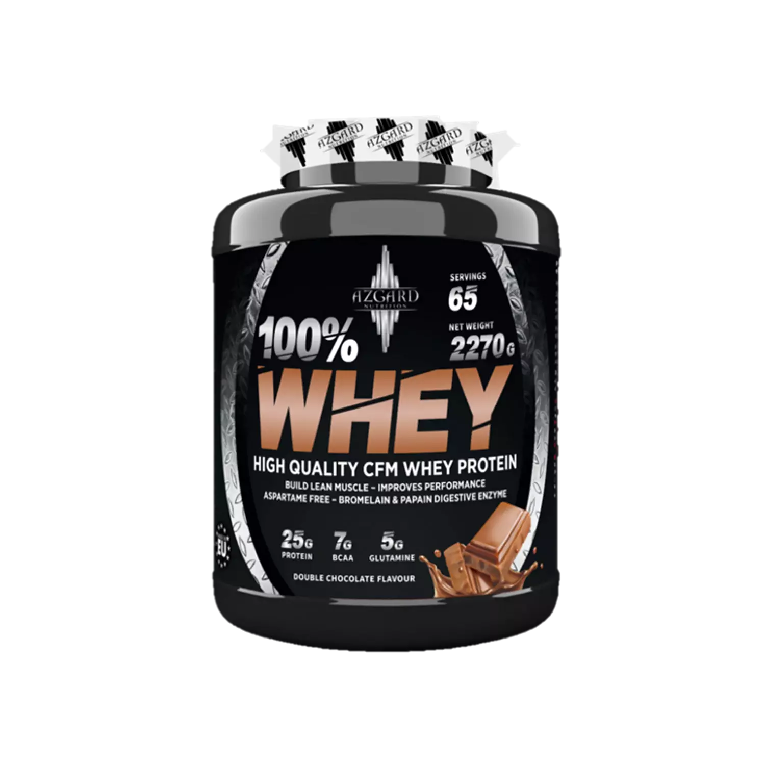 AZGARD NUTRITION WHEY PROTEIN - 65SERV - 2270GM - COOKIES & CREAM 1