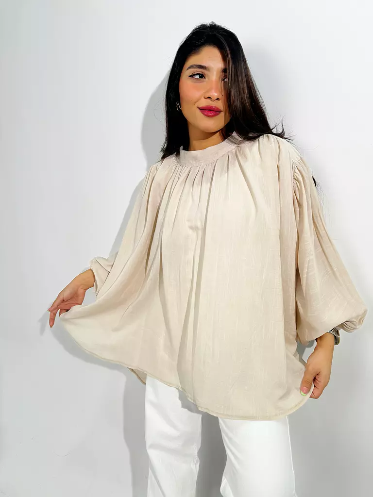 Puffy Sleeves Blouse