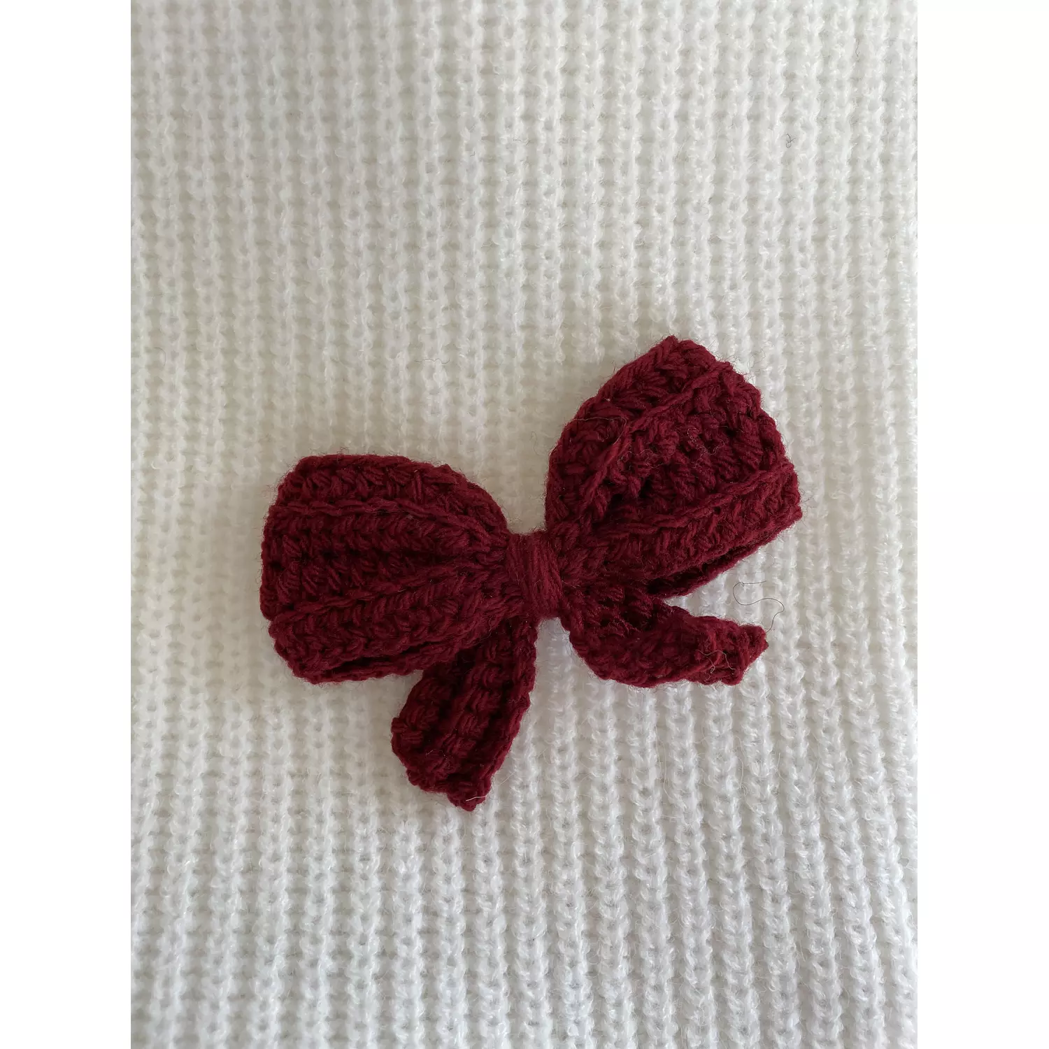 Burgundy bows embellished sweater size large  1