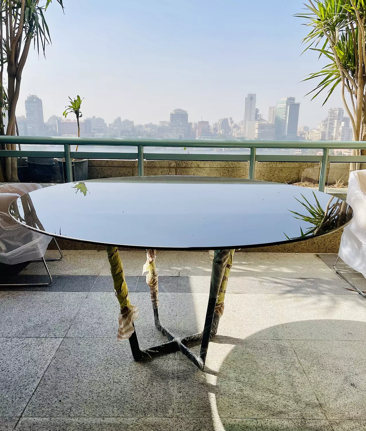 Rounded Outdoor Table hover image