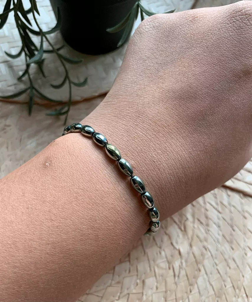 Hematite Green Bracelet ( Stock )