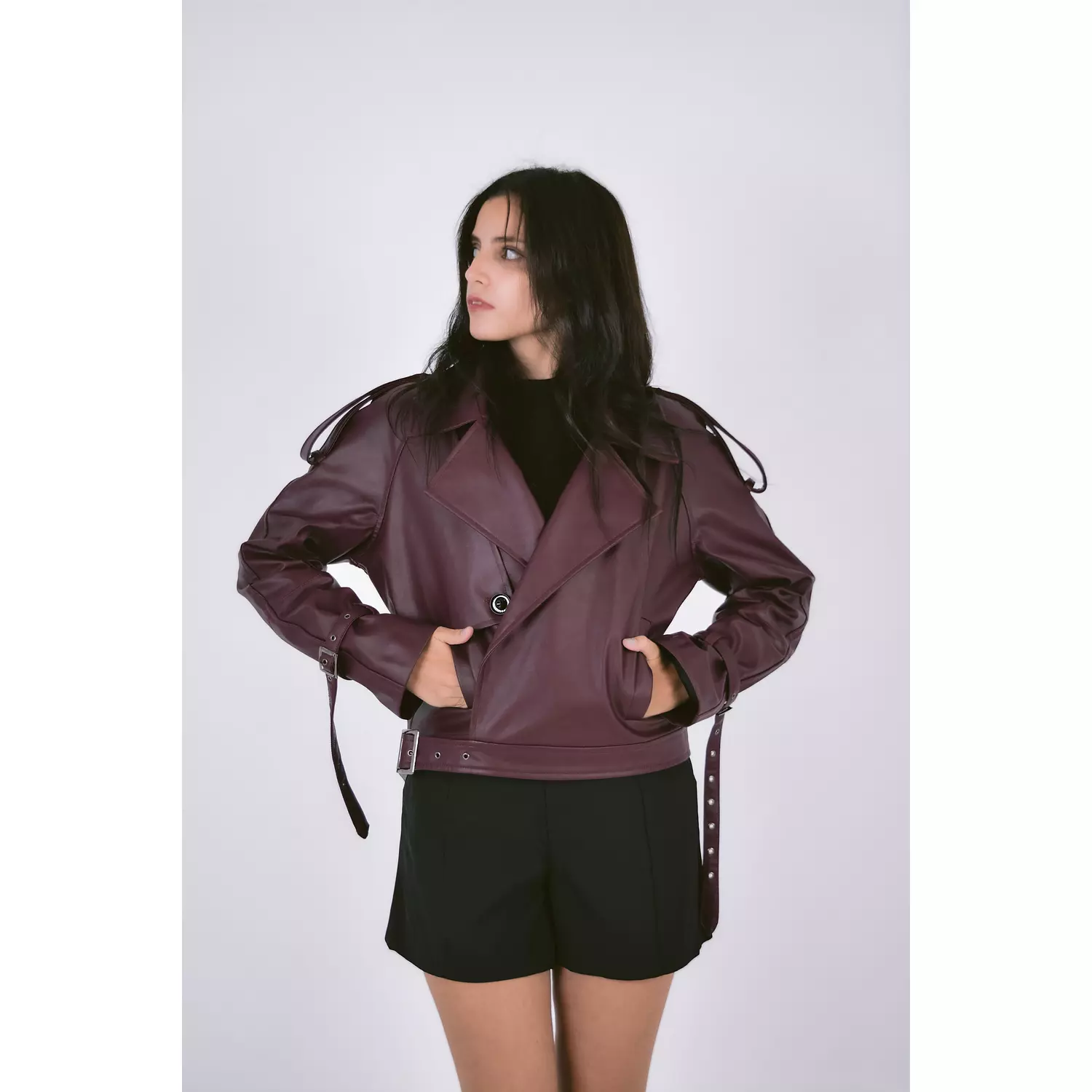 Burgundy Leather Jacket 3