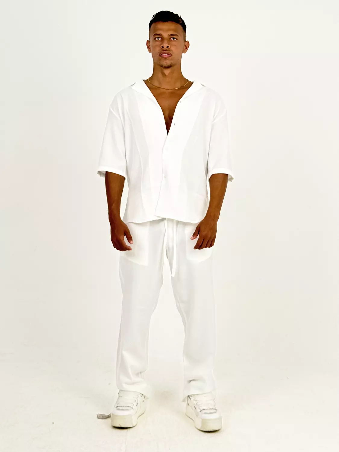 White linen pants 3