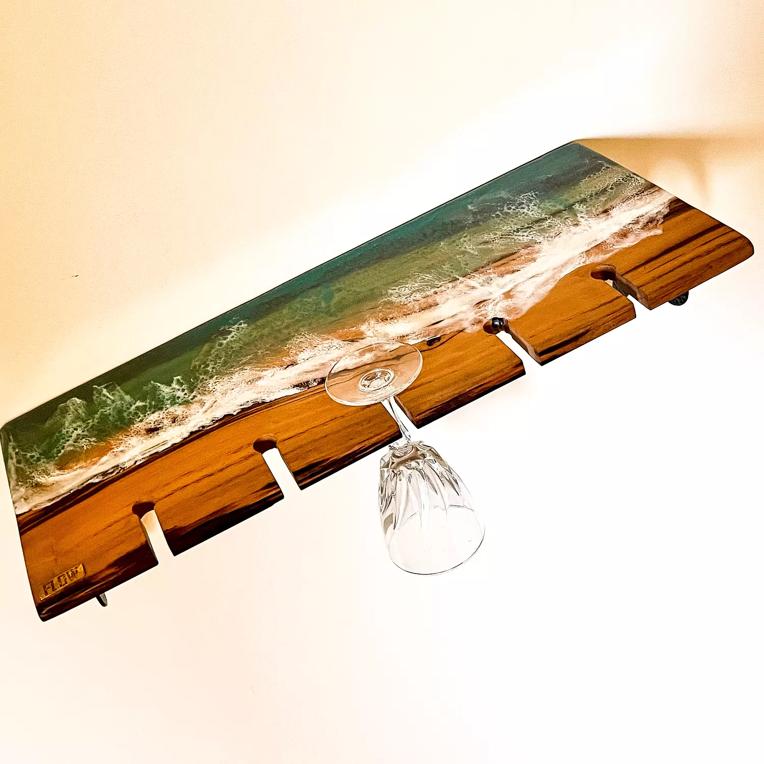 Green sea shelf & glass hanger 2