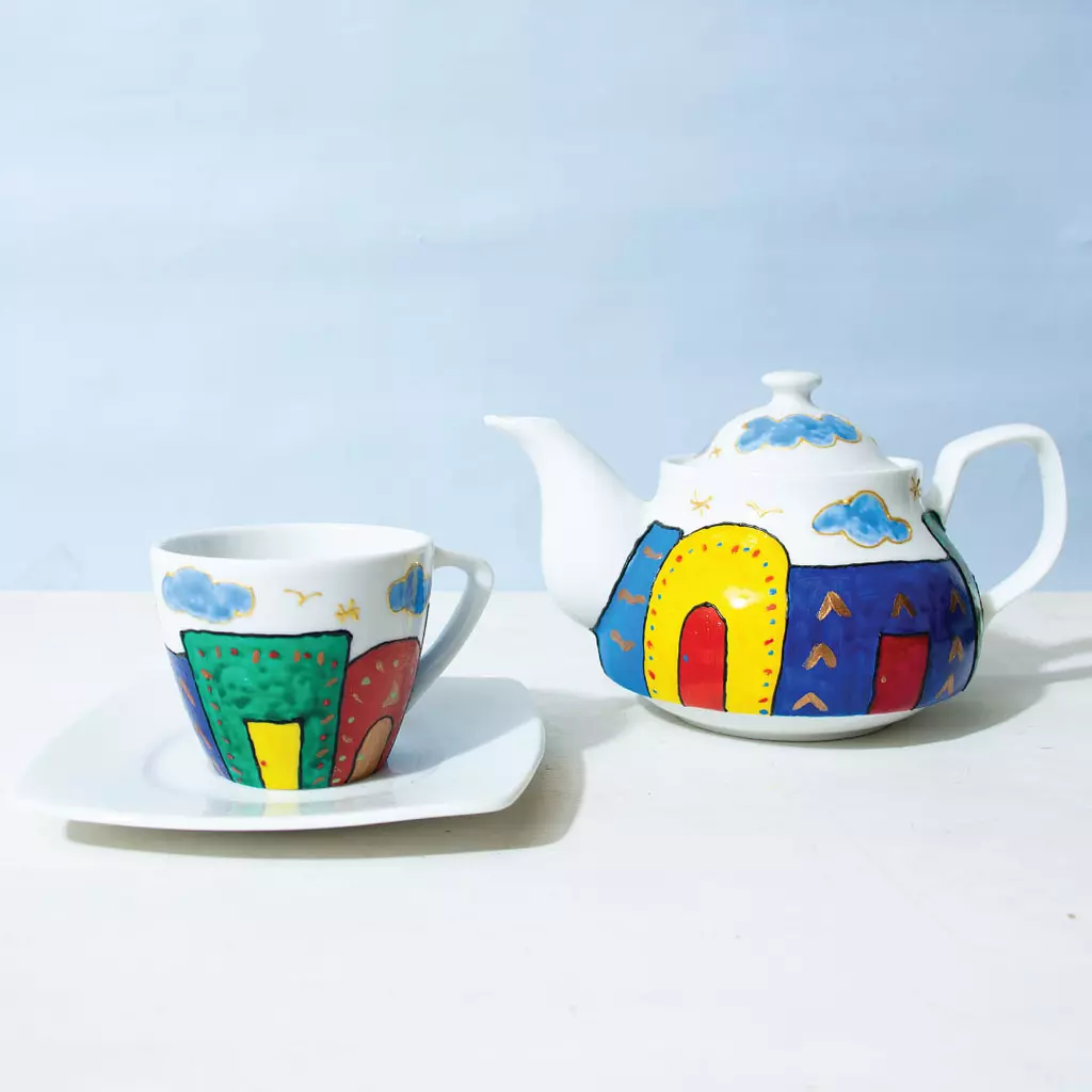 Nubian Houses Teacup 