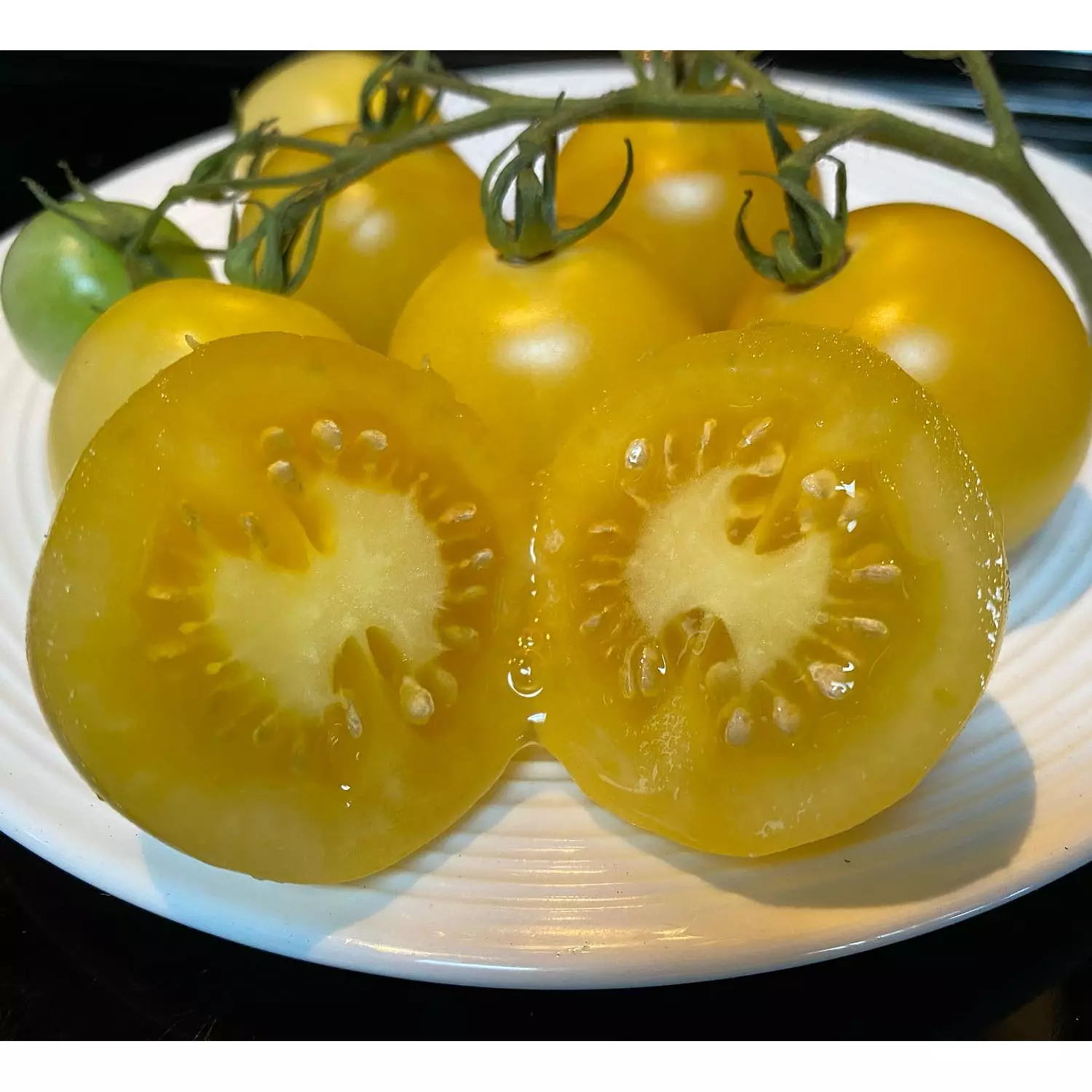 White Cherry Tomato seeds 1