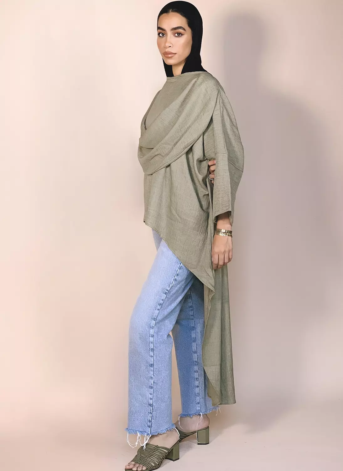 Olive Drape Tunic 5