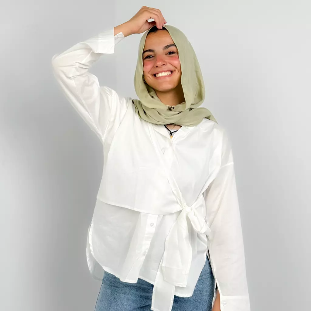 Wrapped shirt - White