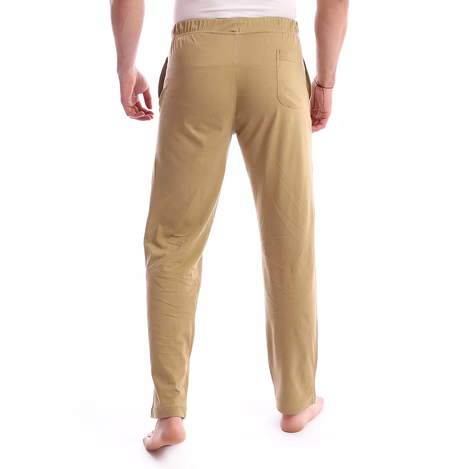 Cotton Plain Pajama Pants - 4040 - Beige 2