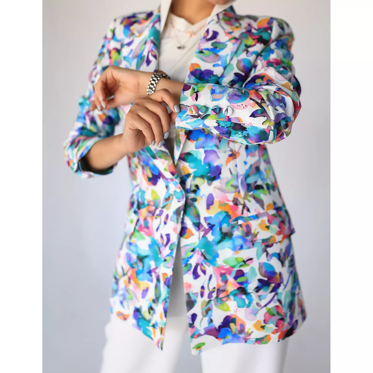 Floral Printed Blazer 5