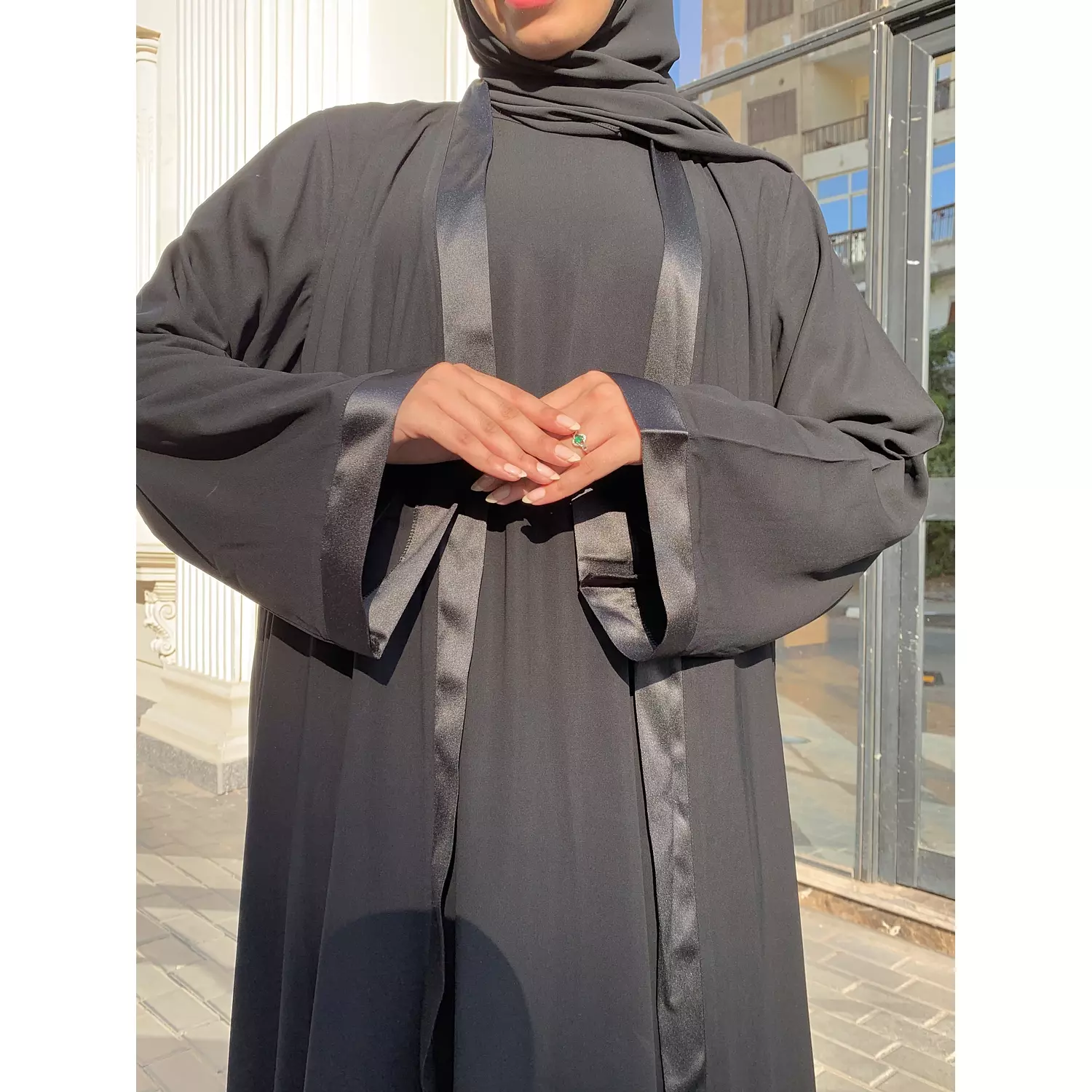 Satan black abaya  2