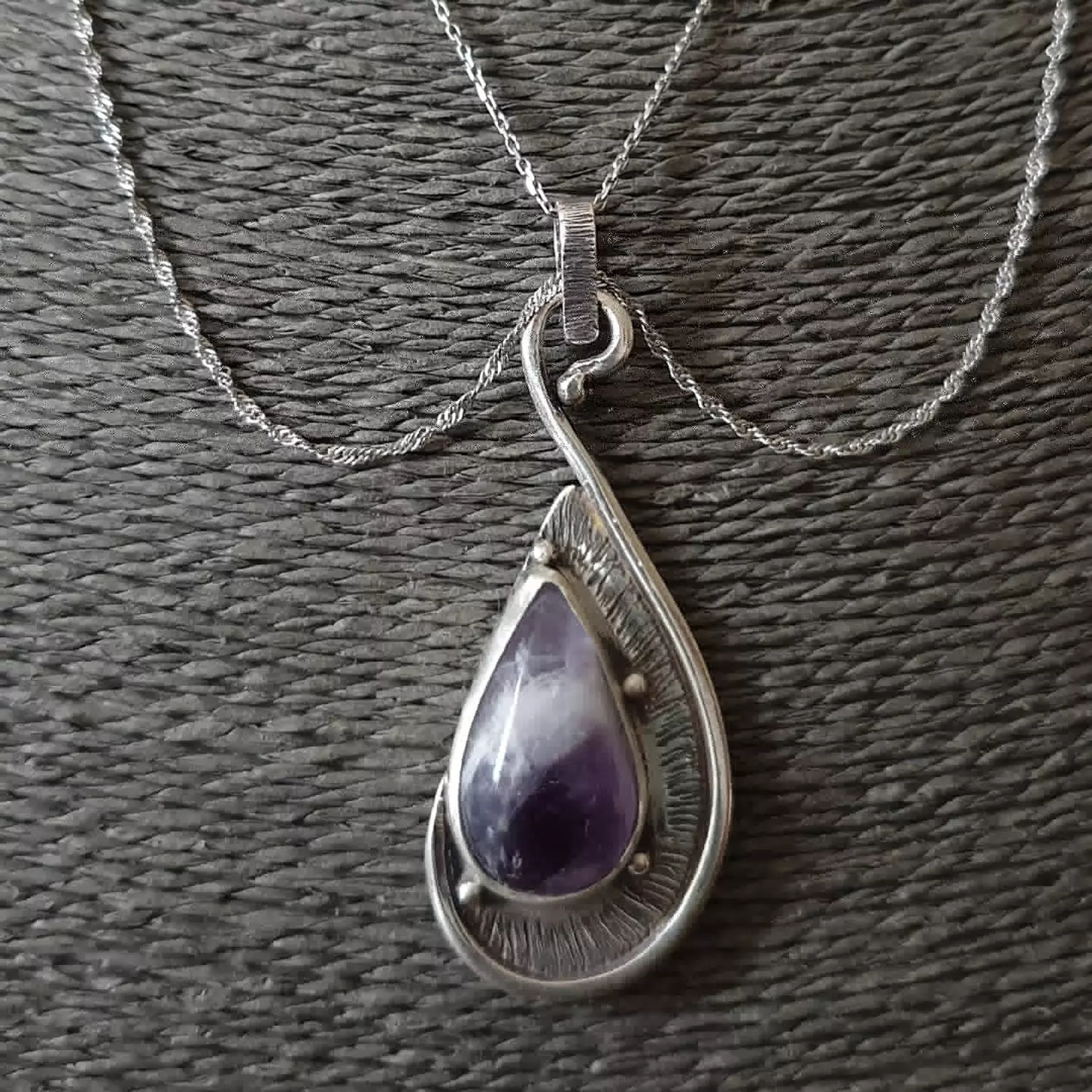 Teardrop boho pendant hover image