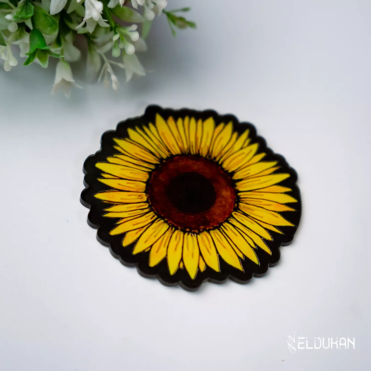 Sunflowers acrylic coaster hover image