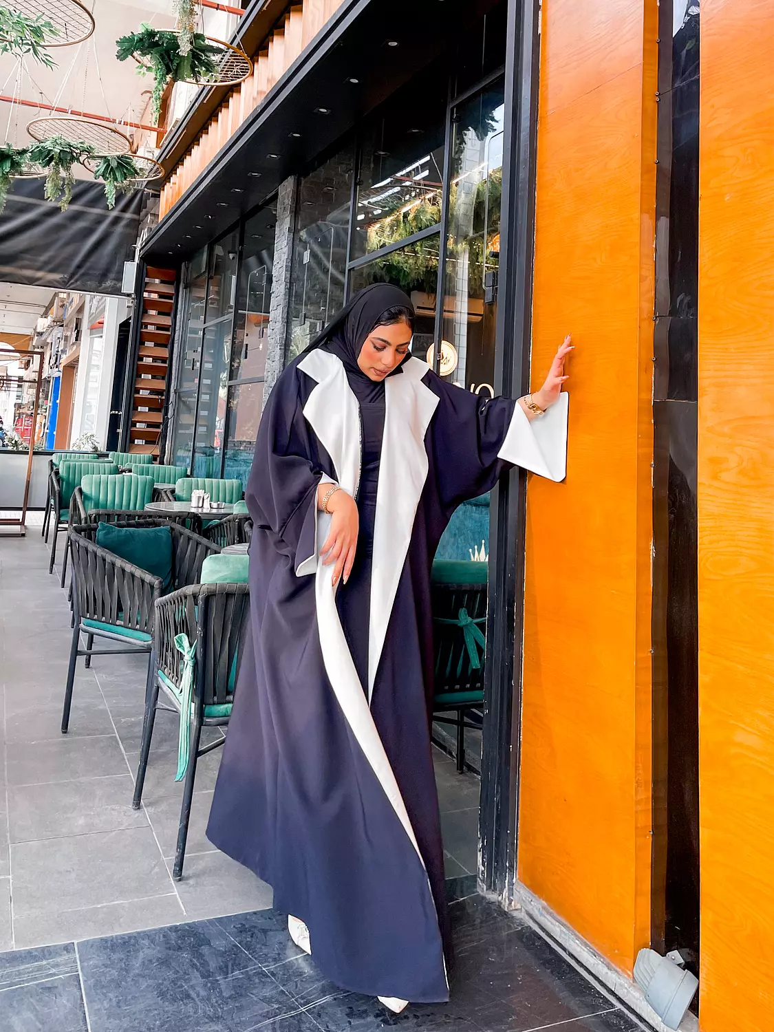 Black & white Blazer Kaftan 4