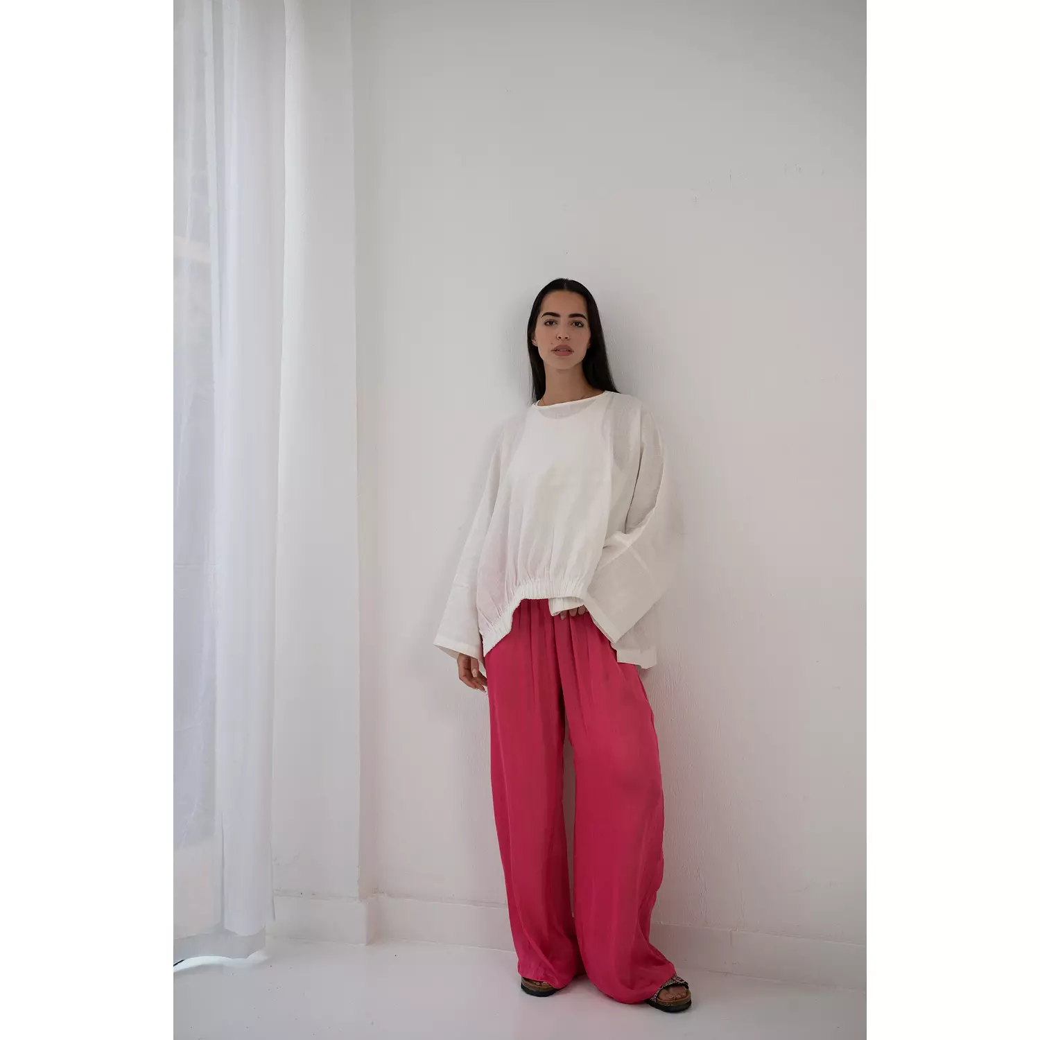 Foshia satin pants  hover image