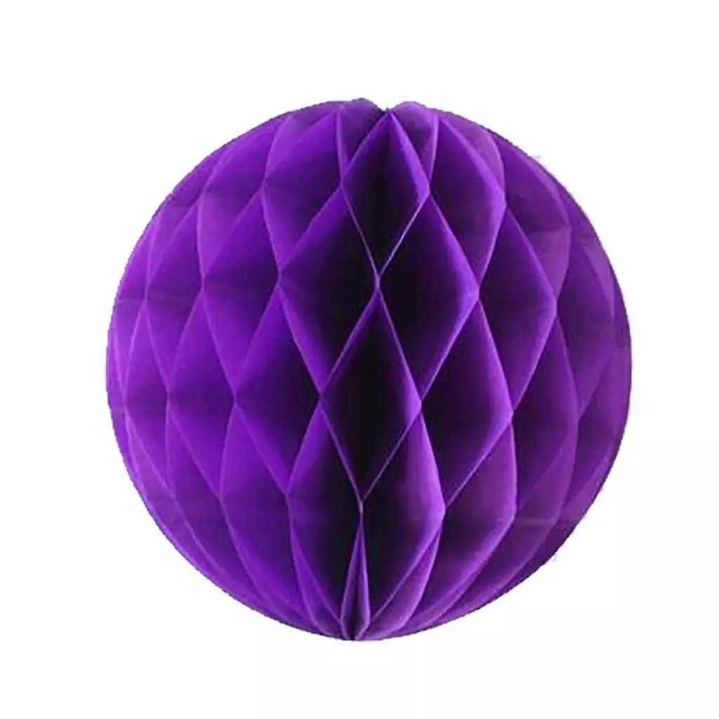 Purple Honeycomb Ball